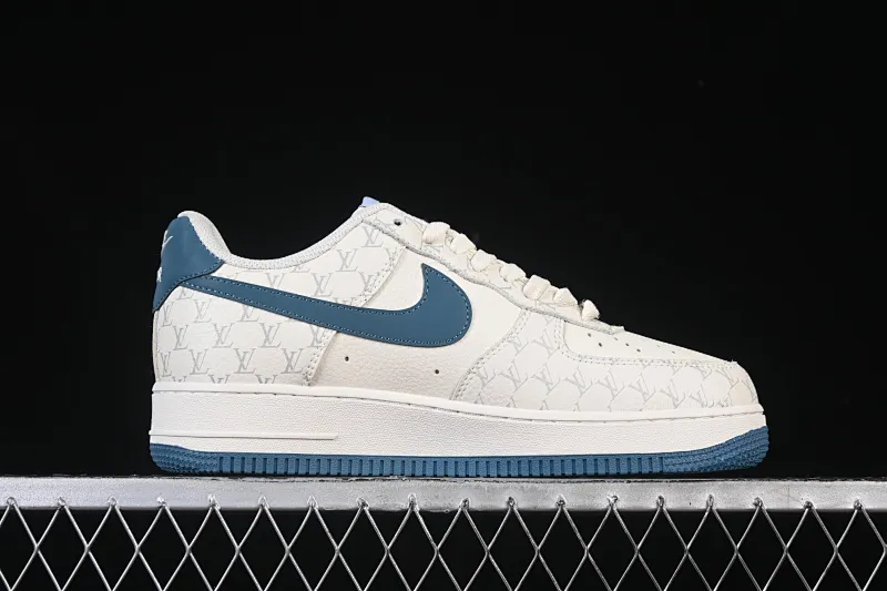 All categories Nk Air Force 1 Air Force series Nk Air Force 1 Low Air Force low-top Nike Air Force 1'07 Low LV joint Gulf blue print Air Force 1 low-top casual sneakers BZ6880-105